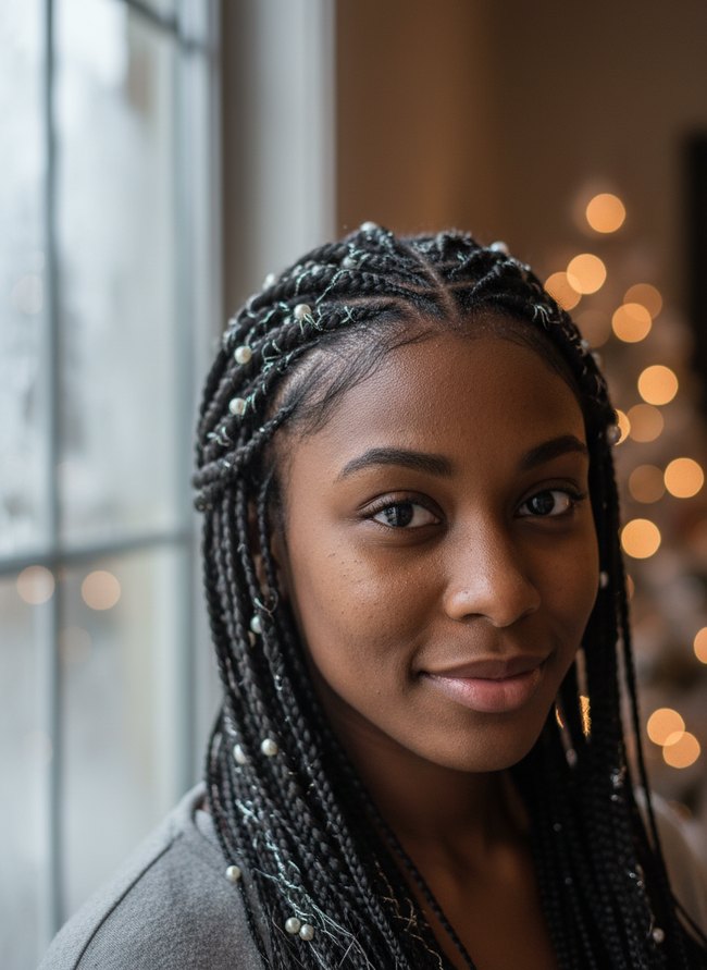 Snowfall Cornrow Design