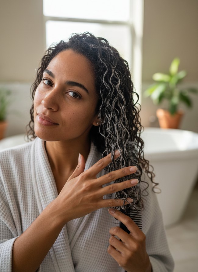 Detangling Pre-Poo Routine