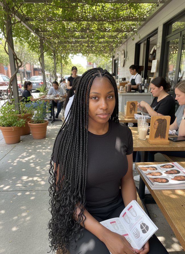 Long Flowing Goddess Braids