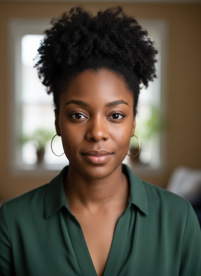 Loose Afro Puff