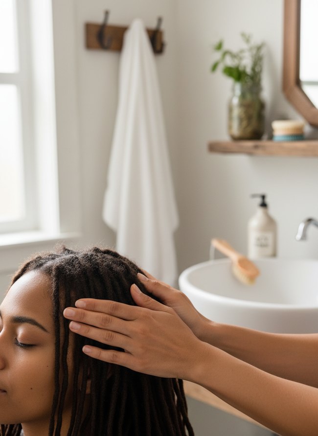 Essential Oil Scalp Massage