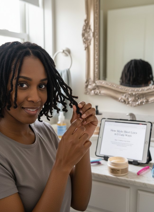 Curled Loc Defined Ends