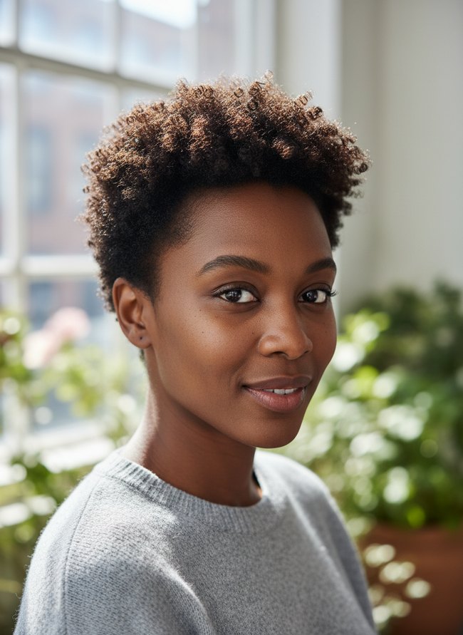 Blended Fade Tapered Curls