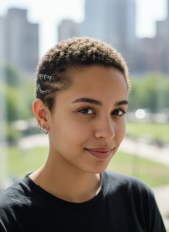 Chain Link Buzz Cut