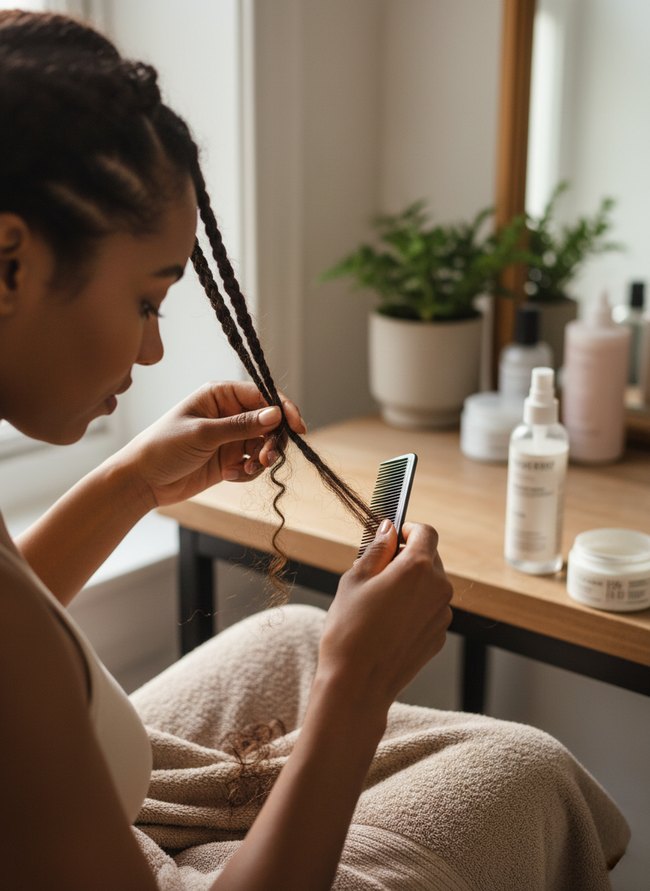 Cornrow Removal Careful Process