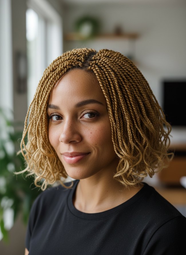 Golden Blonde Bob