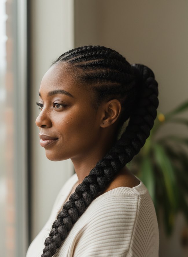 Sophisticated Braided Ponytail