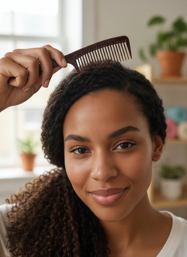 Parting Comb With Pick