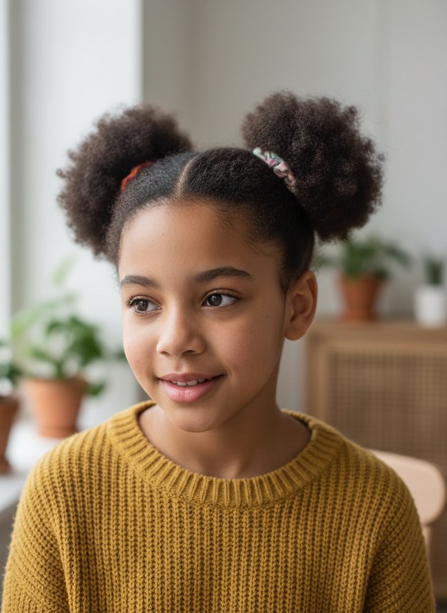 Soft Textured Afro Puffs