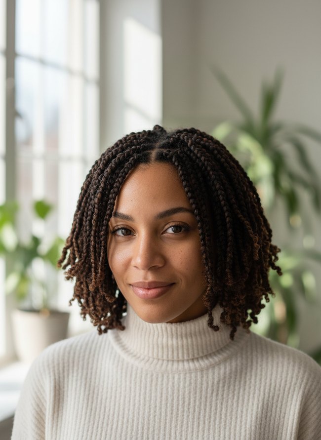 Layered Bob Mini Twists