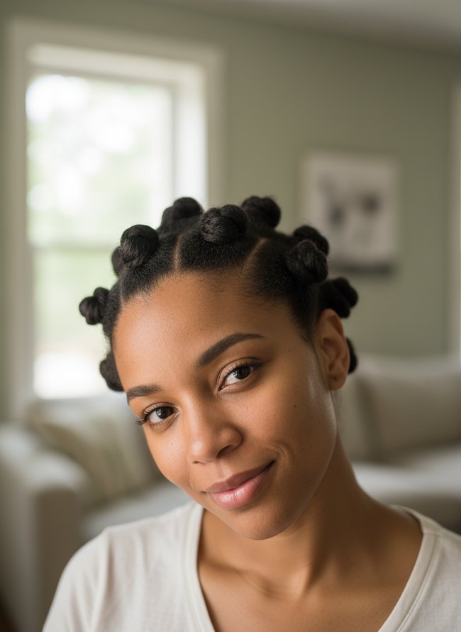 Easy Bantu Knots