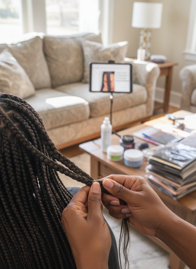 Secure Braid Finishing