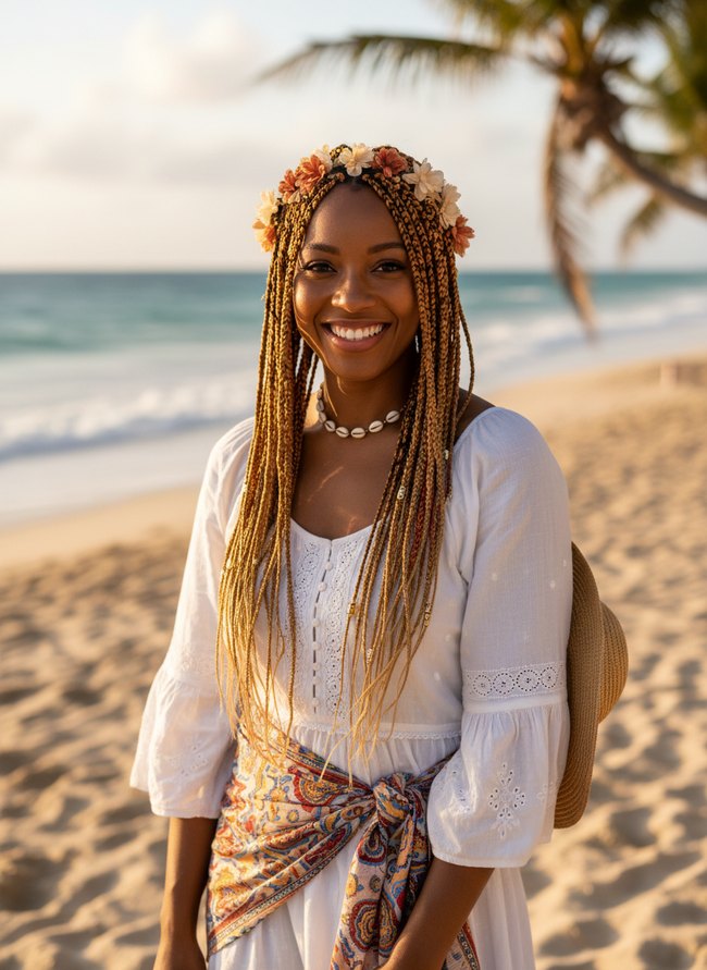 Desert Bloom Micro Braids