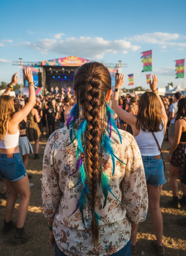 Feathered Festival Plait