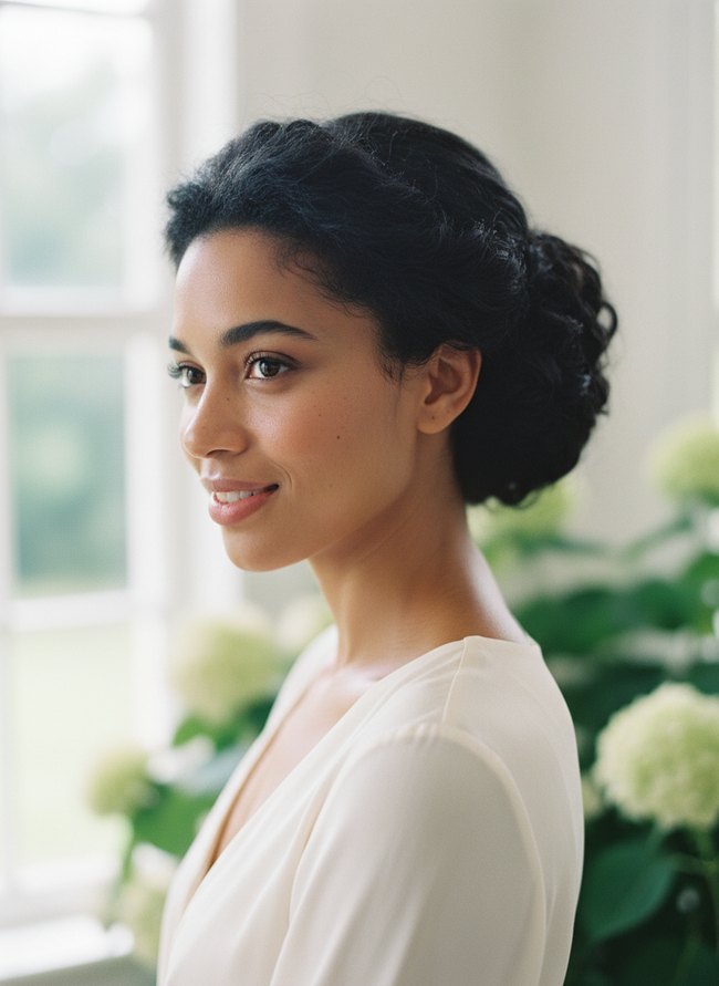 Classic Rolled Updo