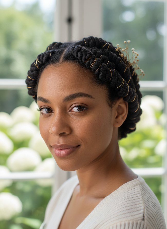 Polished Bantu Knots