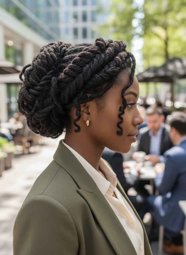 Intertwined Loc Fishtail