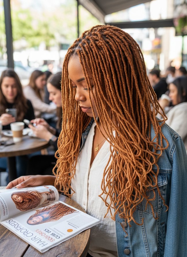 Sun-Kissed Caramel Locs
