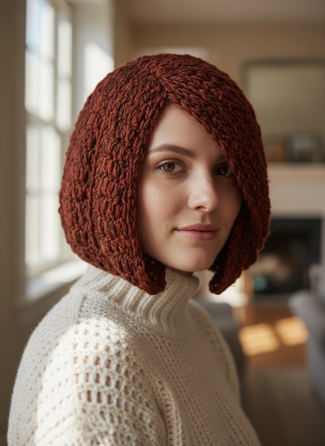 Rich Auburn Angled Bob