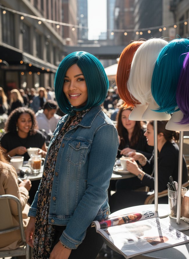 Deep Teal Angled Lob