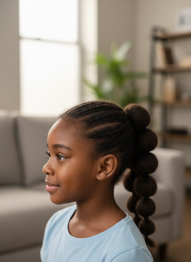 Bubble Braid Ponytail
