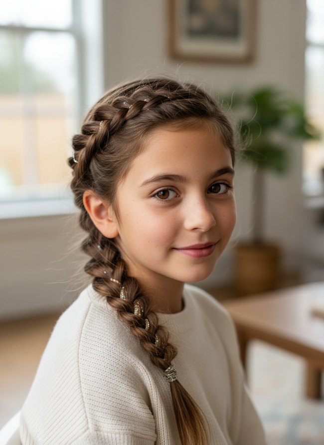 Sparkle Accent Knot Braid
