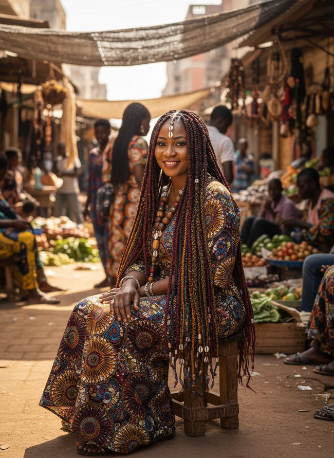 Textured Wrap Fulani Braids