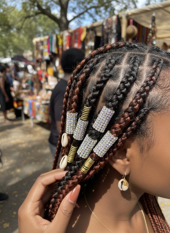 Sparkling Rhinestone Hair Cuffs