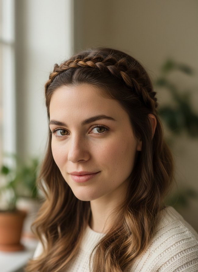 Braided Headband Look