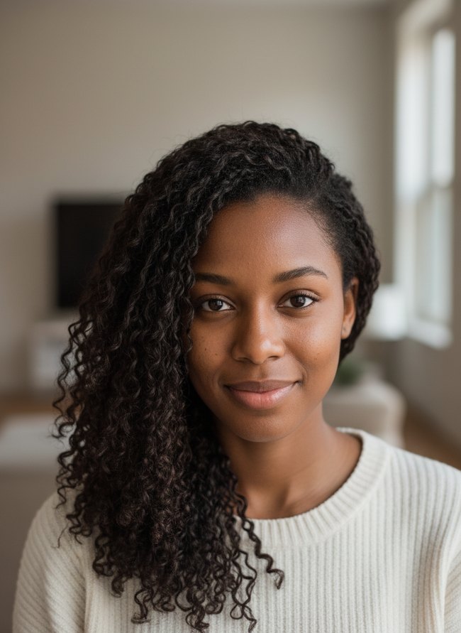 Chic Side Swept Coils