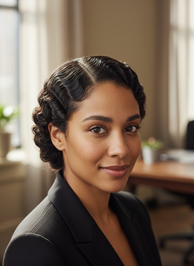 Sculpted Finger Waves