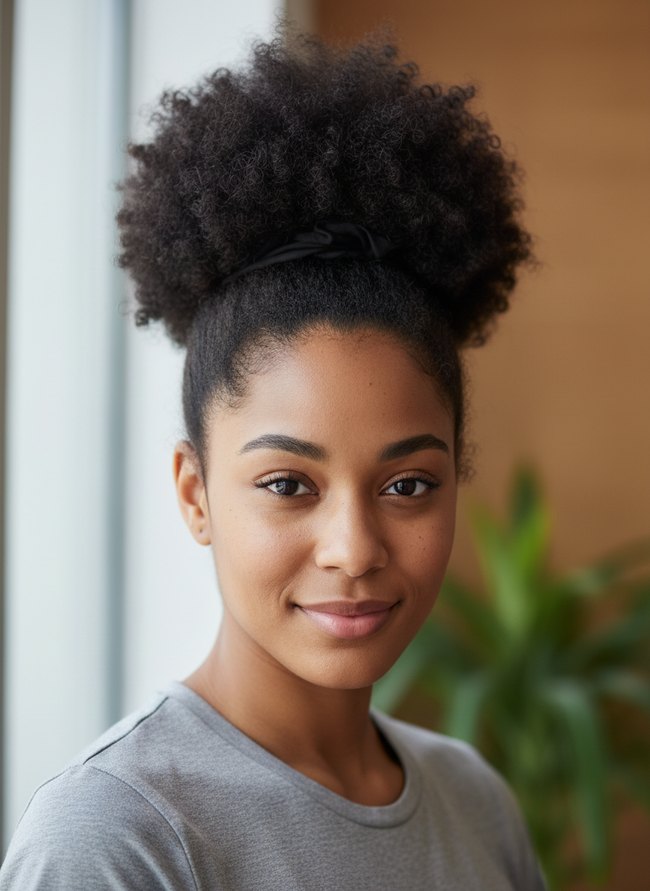 Afro Puff Ponytail