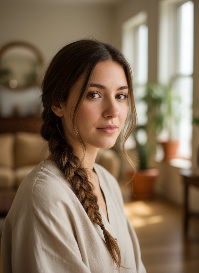 Boho Loose Fishtail Braid