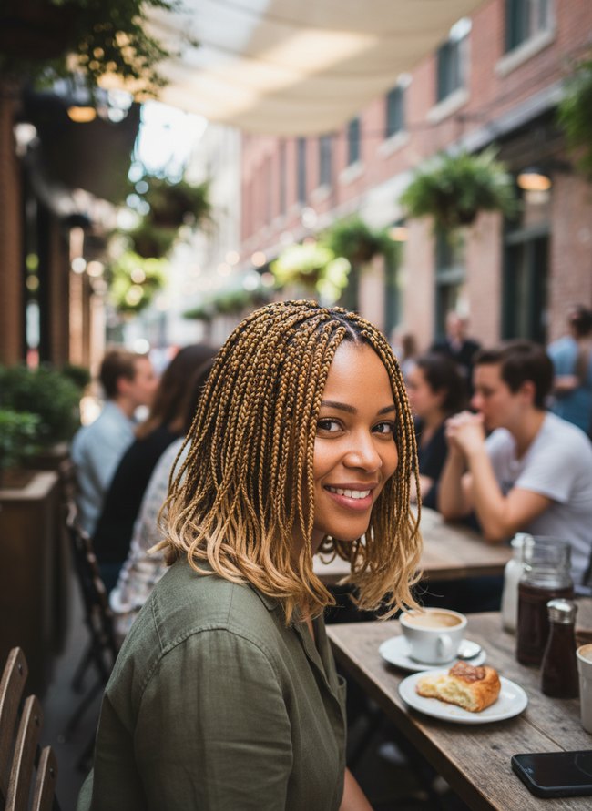 Honey Blonde Bob