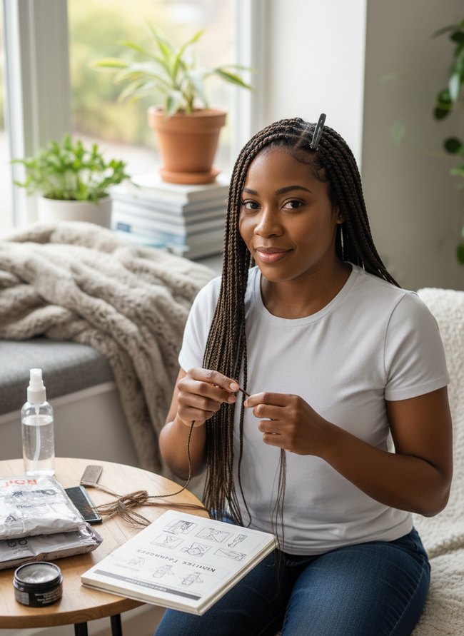 Protective Style Small Braids