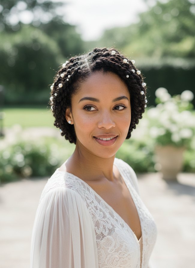 Pearl Embellished Twist Out