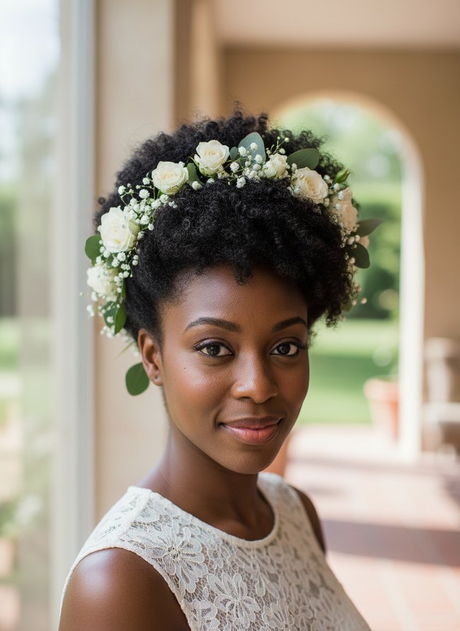Floral Embellished Frohawk
