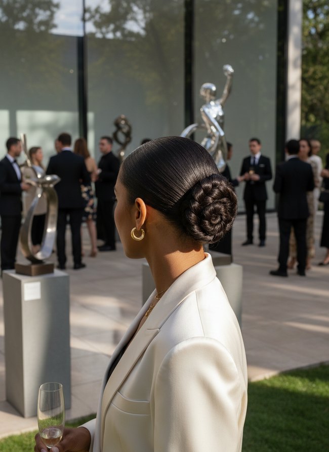 Sleek Chignon Braid