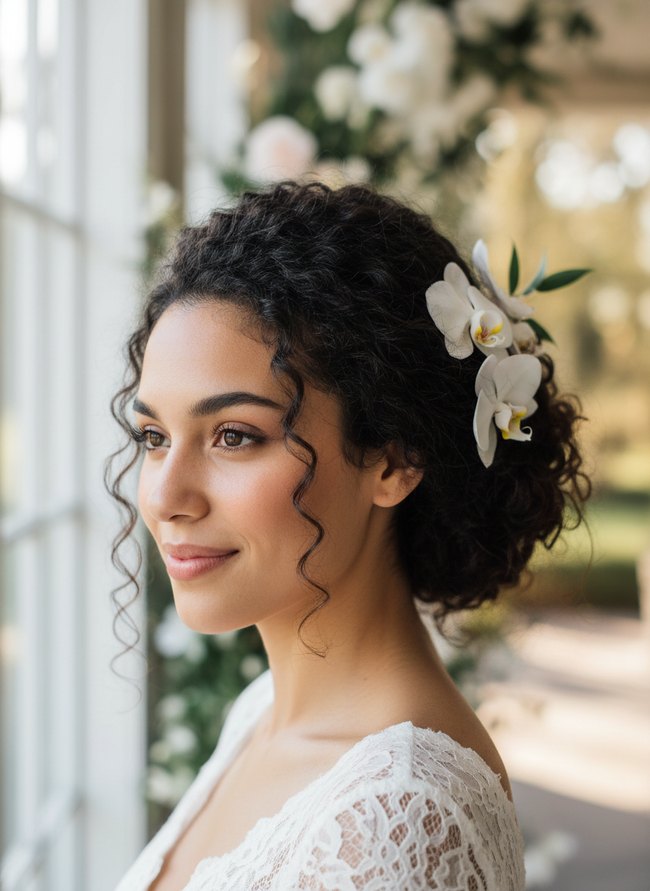 Orchid Embellished Coils