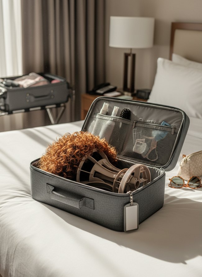 Portable Wig Travel Case