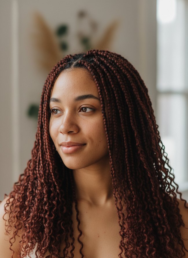 Mahogany Medium Length Twist