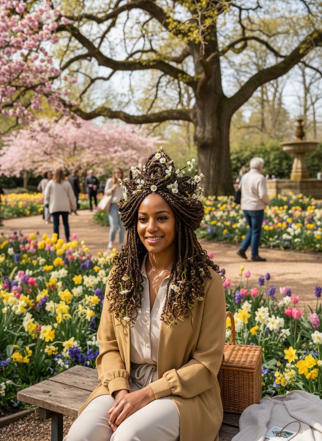 Woven Meadow Twist Crown