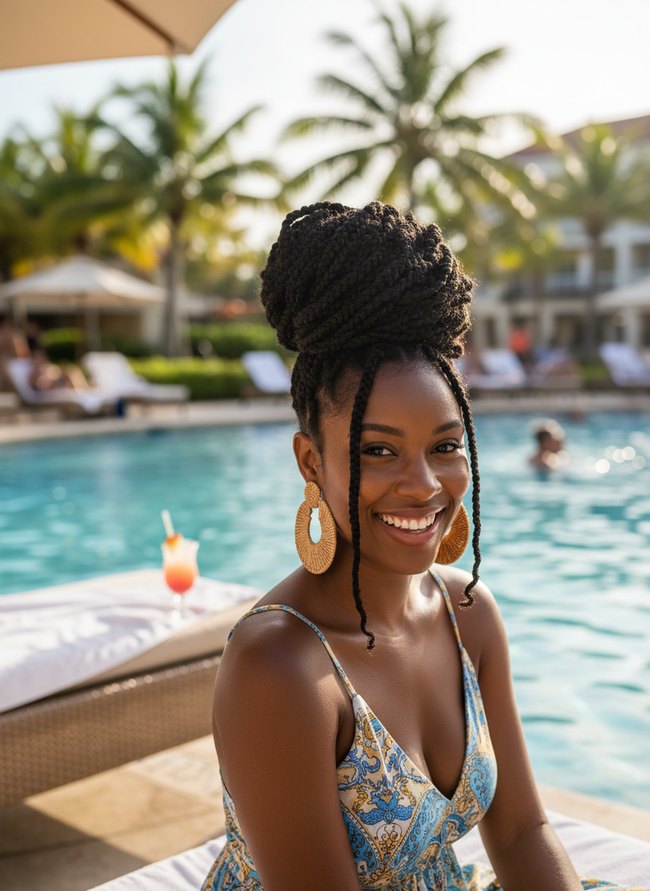 Voluminous Top Knot Twist