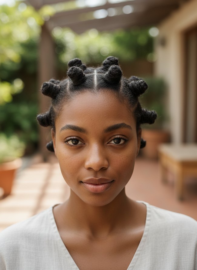 Protective Bantu Knot Set
