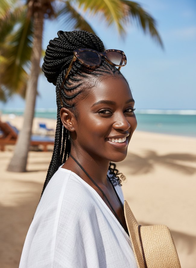 Neat Micro Cornrow Design