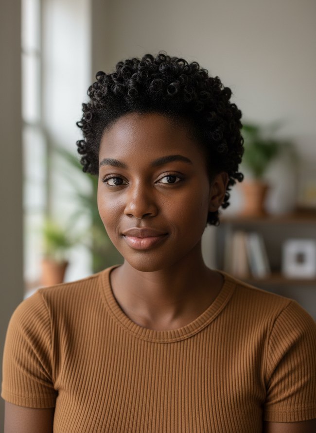 Pin Curl Defined Style