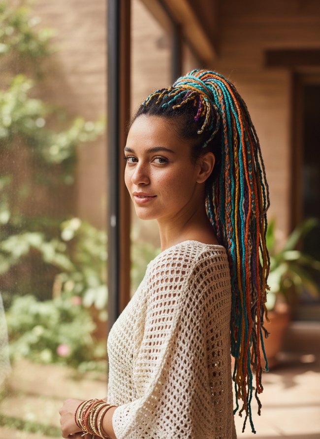 Coachella Crochet Ponytail