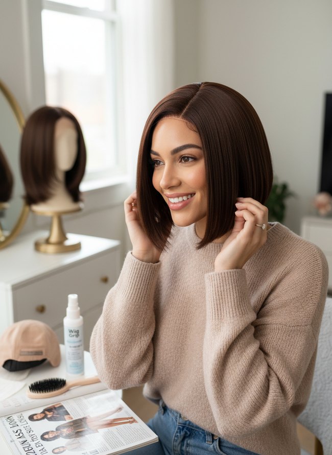 Blunt Cut Lob Perfection