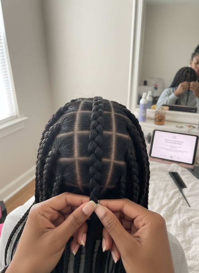 Clean Stitch Braid Rows