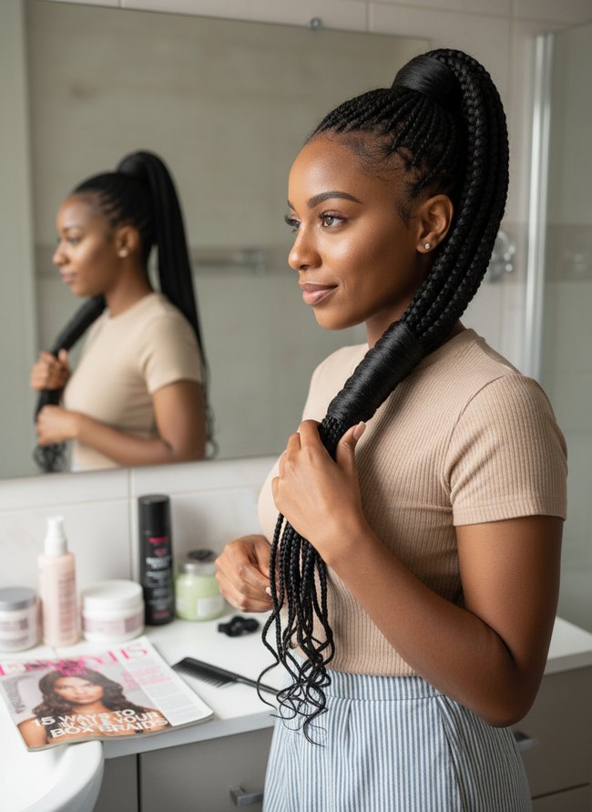 Sleek Ponytail Wrap